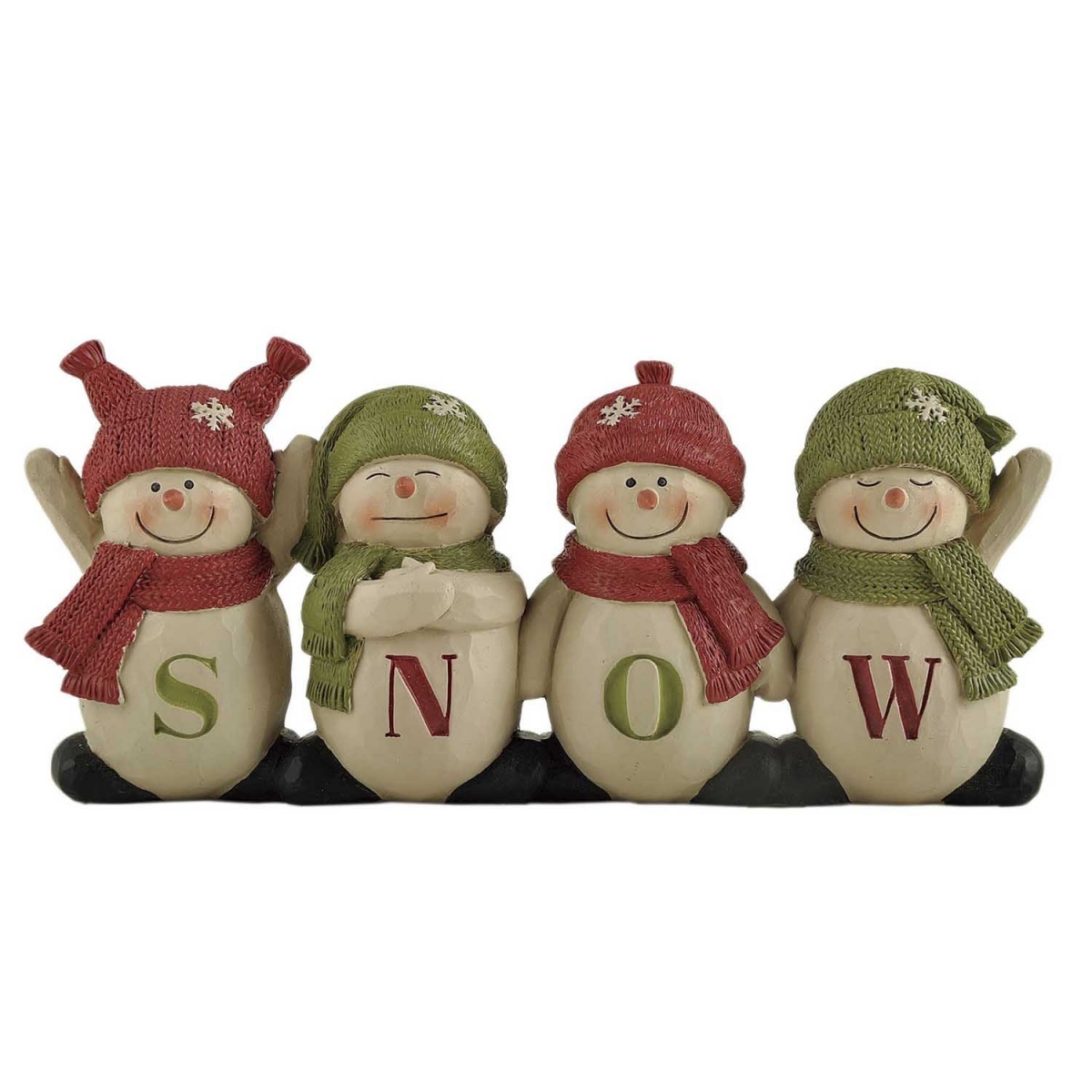 4.2CM Line of Snowman With letter ‘SNOW’ For Christmas Centerpiece Polyresin Decoration-GOON- Christmas Decoration, Halloween Decor, Harvest Decor, Easter Decor, Thanksgiving Day Decor, Party Decor