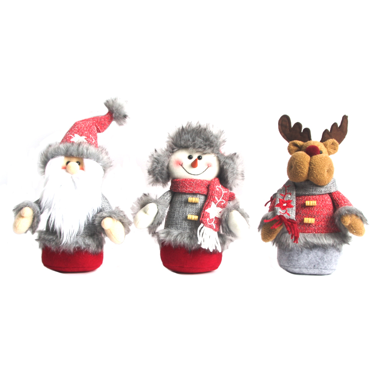 23cmH*13cmW*6cmD Santa Reindeer Snowman Shaped Christmas Doll-GOON- Christmas Decoration, Halloween Decor, Harvest Decor, Easter Decor, Thanksgiving Day Decor, Party Decor