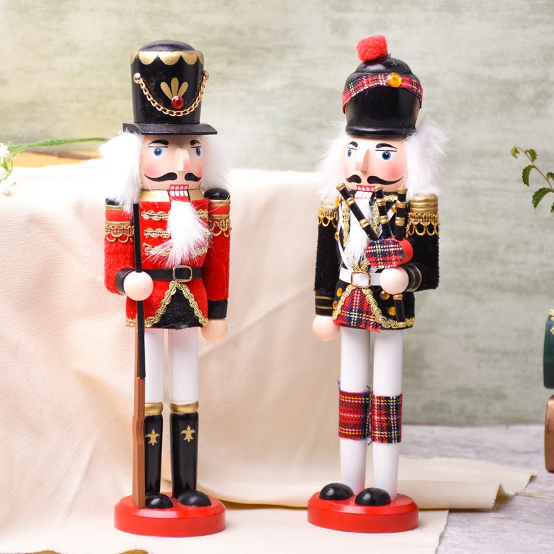 30CM Customized Europe Style Handmade Christmas Wooden Soldier Nutcracker-GOON- Home Decoration, Christmas Decoration, Halloween Decor, Harvest Decor, Easter Decor, Thanksgiving Day Decor, Party Decor