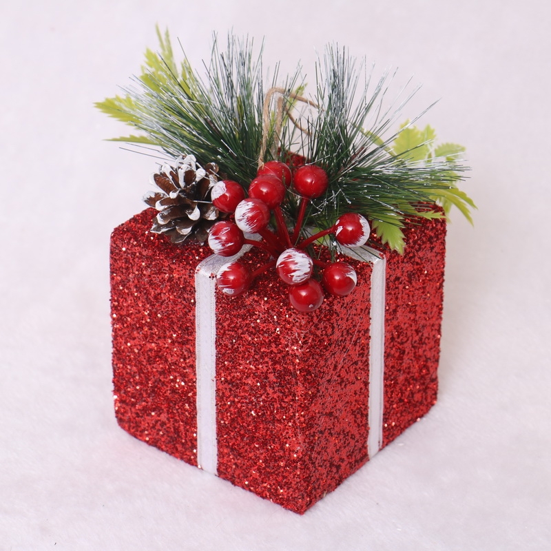 4″ Light Blue/Green Square Christmas Foam Gift Box-GOON- Christmas Decoration, Halloween Decor, Harvest Decor, Easter Decor, Thanksgiving Day Decor, Party Decor