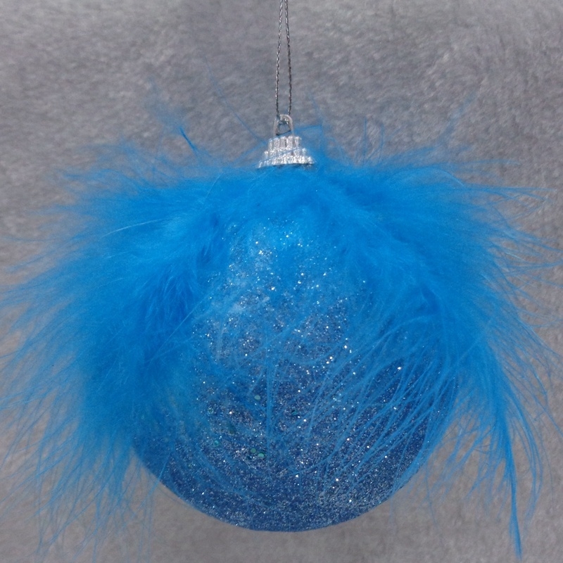 8Cm Blue Foam Ball With Painting-GOON- Home Decoration, Christmas Decoration, Halloween Decor, Harvest Decor, Easter Decor, Thanksgiving Day Decor, Party Decor