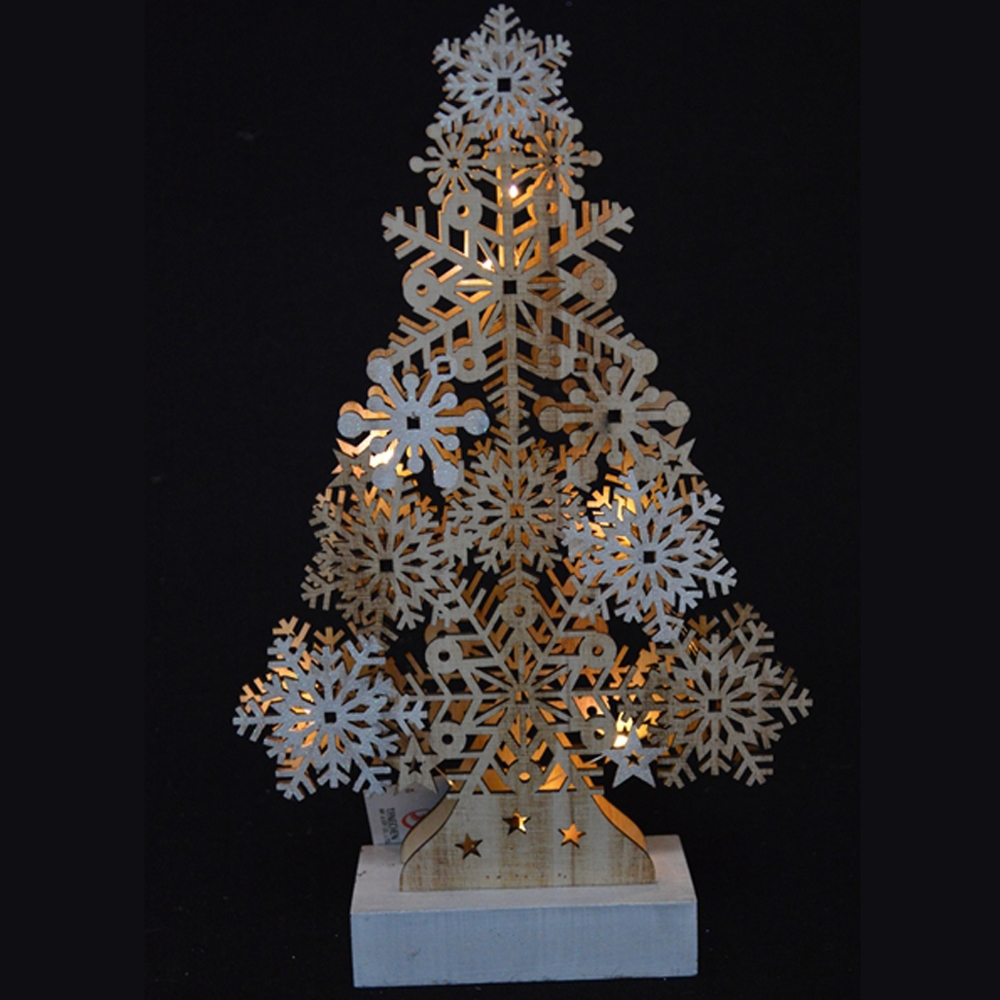 28.5*7*45.7Cm Wooden Christmas Tree With Led Light Table Top Decoration-GOON- Home Decoration, Christmas Decoration, Halloween Decor, Harvest Decor, Easter Decor, Thanksgiving Day Decor, Party Decor