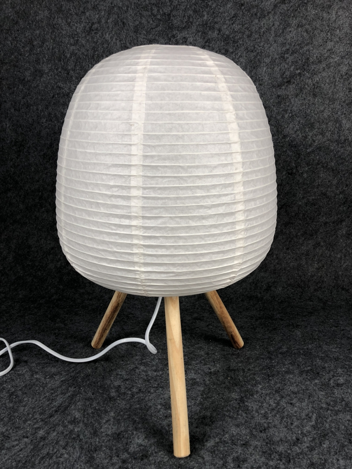 White Color Wooden Feet Base Fold Paper Table Lamp-GOON- Home Decoration, Christmas Decoration, Halloween Decor, Harvest Decor, Easter Decor, Thanksgiving Day Decor, Party Decor