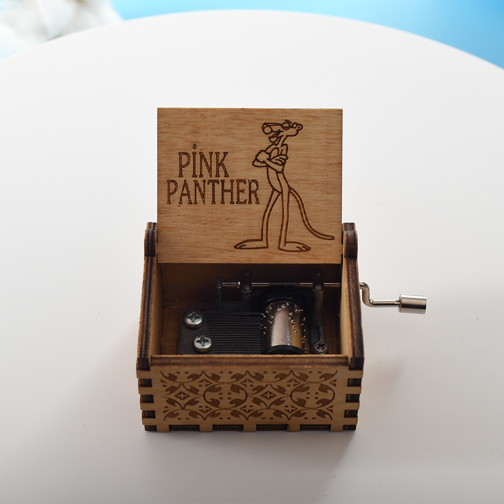 The Pink Panther Wooden Music Box-GOON- Christmas Decoration, Halloween Decor, Harvest Decor, Easter Decor, Thanksgiving Day Decor, Party Decor