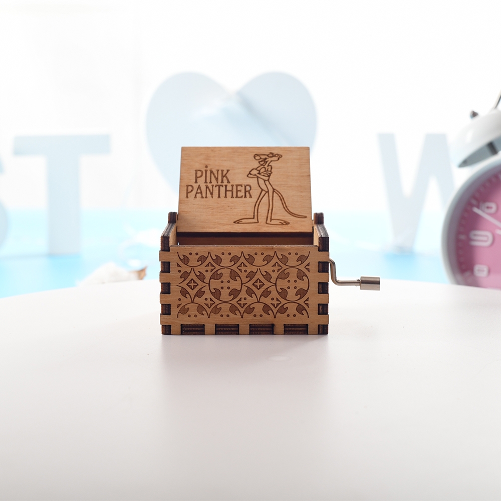 The Pink Panther Wooden Music Box-GOON- Christmas Decoration, Halloween Decor, Harvest Decor, Easter Decor, Thanksgiving Day Decor, Party Decor