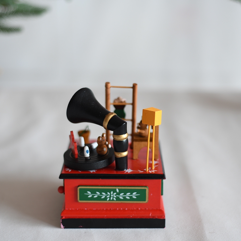 Pig Phonograph Christmas Music Box-GOON- Home Decoration, Christmas Decoration, Halloween Decor, Harvest Decor, Easter Decor, Thanksgiving Day Decor, Party Decor