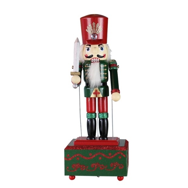 Sword Soldier Nutcracker Wooden Music Box-GOON- Christmas Decoration, Halloween Decor, Harvest Decor, Easter Decor, Thanksgiving Day Decor, Party Decor
