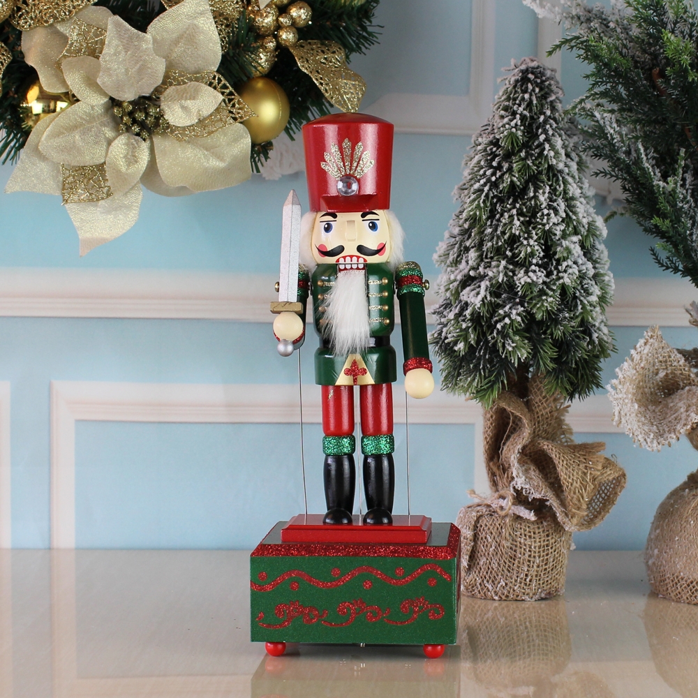 Sword Soldier Nutcracker Wooden Music Box-GOON- Christmas Decoration, Halloween Decor, Harvest Decor, Easter Decor, Thanksgiving Day Decor, Party Decor