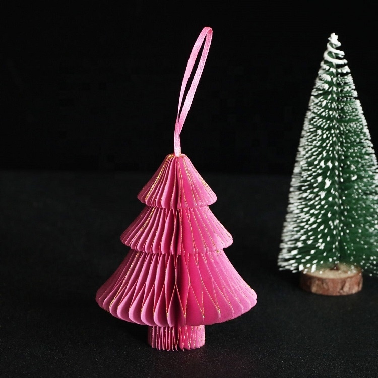 10*15Cm Blue/Pink/Purple Paper Ornament Honeycomb Fold Able-GOON- Christmas Decoration, Halloween Decor, Harvest Decor, Easter Decor, Thanksgiving Day Decor, Party Decor