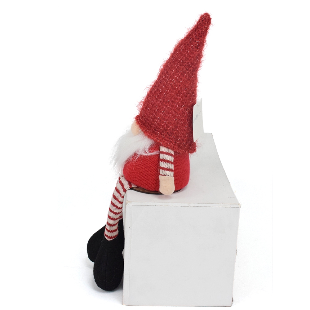 Red/White Christmas Plush Stuffed Sitting Gnomes With Led Light-GOON- Home Decoration, Christmas Decoration, Halloween Decor, Harvest Decor, Easter Decor, Thanksgiving Day Decor, Party Decor