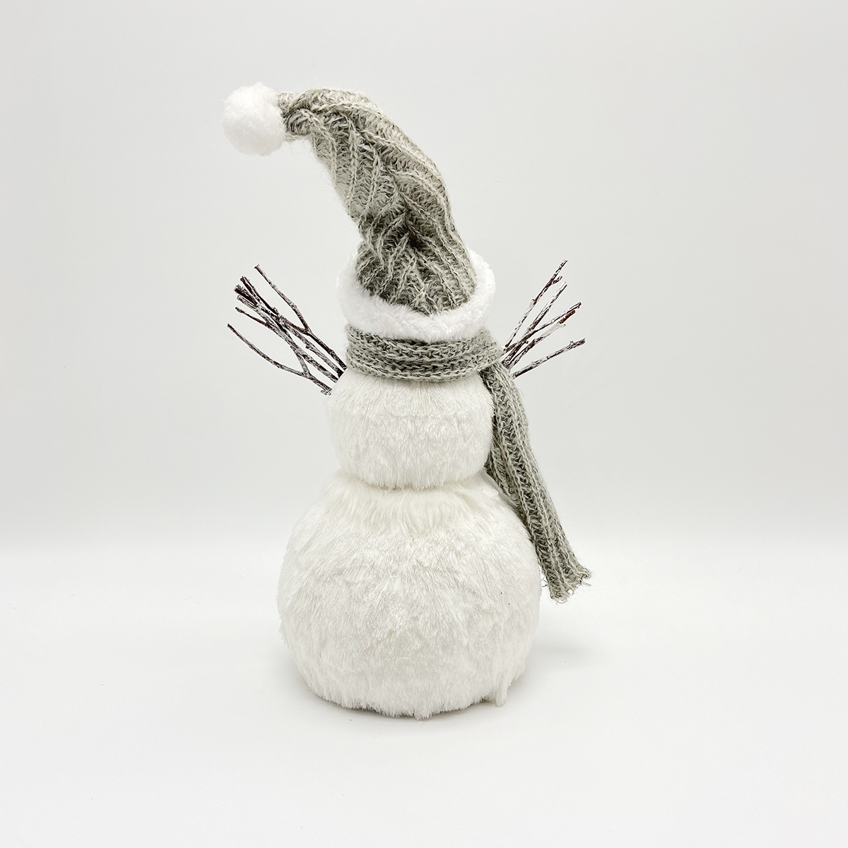 21*16*30CM Artificial Plush Standing Christmas Snowman Figurines-GOON- Home Decoration, Christmas Decoration, Halloween Decor, Harvest Decor, Easter Decor, Thanksgiving Day Decor, Party Decor