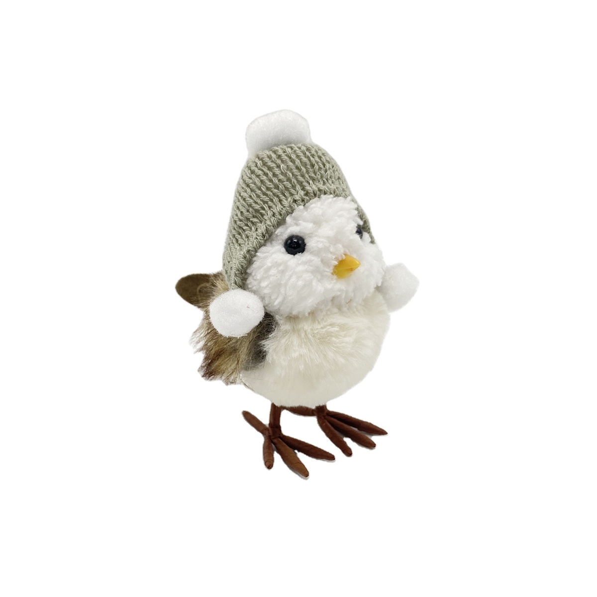 12*6*13CM Artificial Bird Wear Hats Animal Figurines-GOON- Home Decoration, Christmas Decoration, Halloween Decor, Harvest Decor, Easter Decor, Thanksgiving Day Decor, Party Decor
