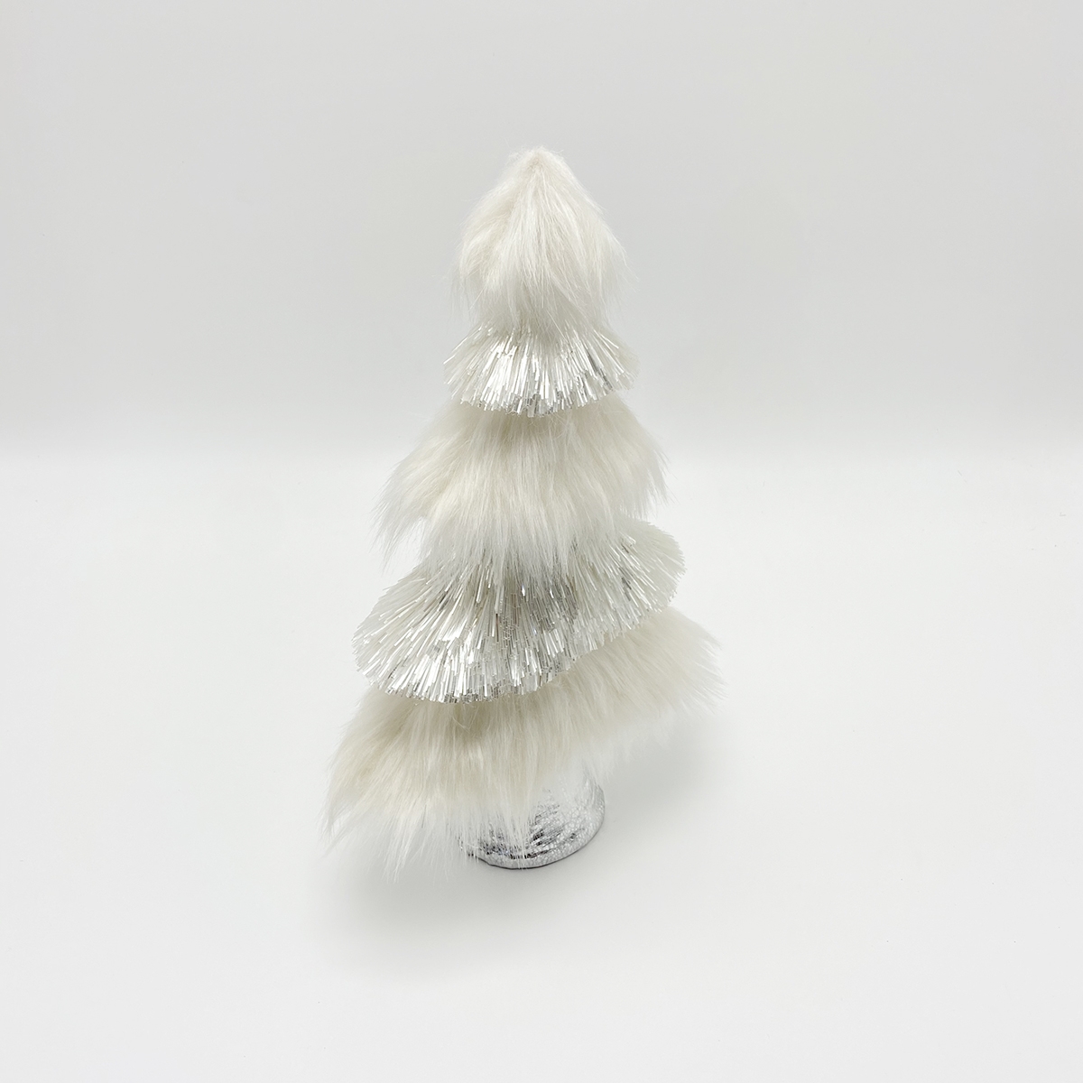 23*10*39CM Artificial White Plush Tree Snow Glitter Christmas Tree-GOON- Christmas Decoration, Halloween Decor, Harvest Decor, Easter Decor, Thanksgiving Day Decor, Party Decor