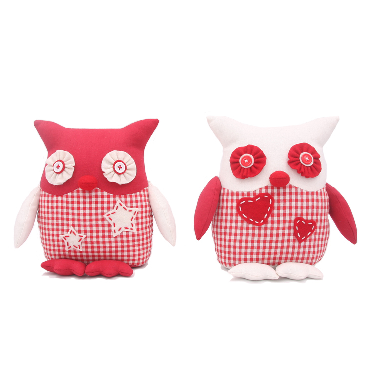 20cmH*22cmW*10cmD Owl Fabric Plush Toy 2 Design Assorted-GOON- Christmas Decoration, Halloween Decor, Harvest Decor, Easter Decor, Thanksgiving Day Decor, Party Decor
