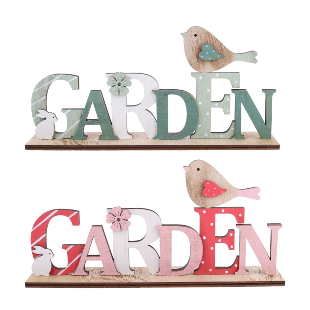 30*5.5*15Cm Green/Natural Spring Wooden Craft Easter Words With Bird-GOON- Home Decoration, Christmas Decoration, Halloween Decor, Harvest Decor, Easter Decor, Thanksgiving Day Decor, Party Decor