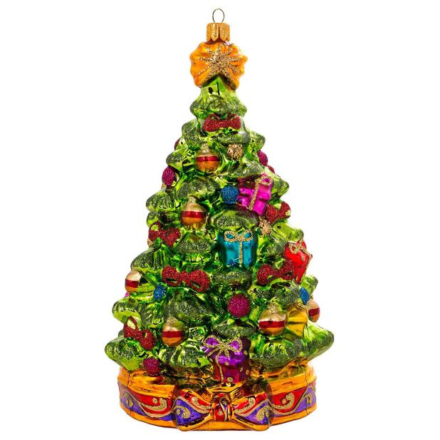 10CM Christmas Tree Blown Glass Hanging Ornament-GOON- Home Decoration, Christmas Decoration, Halloween Decor, Harvest Decor, Easter Decor, Thanksgiving Day Decor, Party Decor
