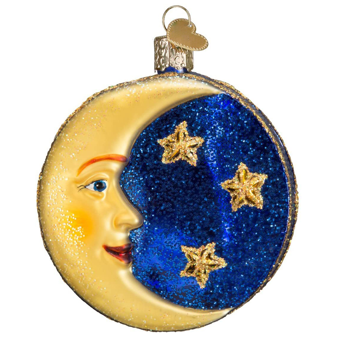 8CM Outer Space Moon Glass Blown Ornaments-GOON- Home Decoration, Christmas Decoration, Halloween Decor, Harvest Decor, Easter Decor, Thanksgiving Day Decor, Party Decor