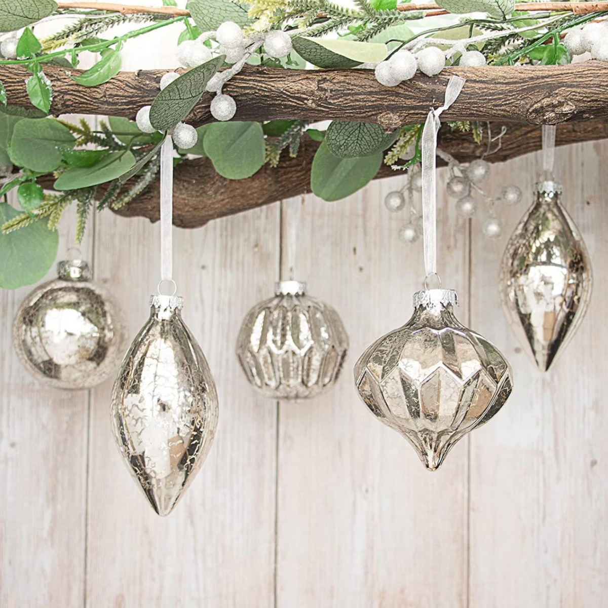 8/12cm Silver Hanging Christmas Glass Ball Sets-GOON- Home Decoration, Christmas Decoration, Halloween Decor, Harvest Decor, Easter Decor, Thanksgiving Day Decor, Party Decor
