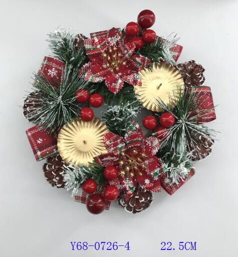 wholesale christmas wreath, christmas wreath with candle, front door christmas wreath-GOON- Home Decoration, Christmas Decoration, Halloween Decor, Harvest Decor, Easter Decor, Thanksgiving Day Decor, Party Decor
