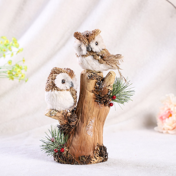 Sisal straw owl Christmas decoration customization-GOON- Home Decoration, Christmas Decoration, Halloween Decor, Harvest Decor, Easter Decor, Thanksgiving Day Decor, Party Decor