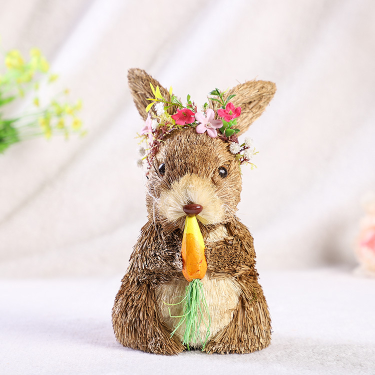 Sisal standing rabbit Easter Christmas decorations manufacturer-GOON- Home Decoration, Christmas Decoration, Halloween Decor, Harvest Decor, Easter Decor, Thanksgiving Day Decor, Party Decor