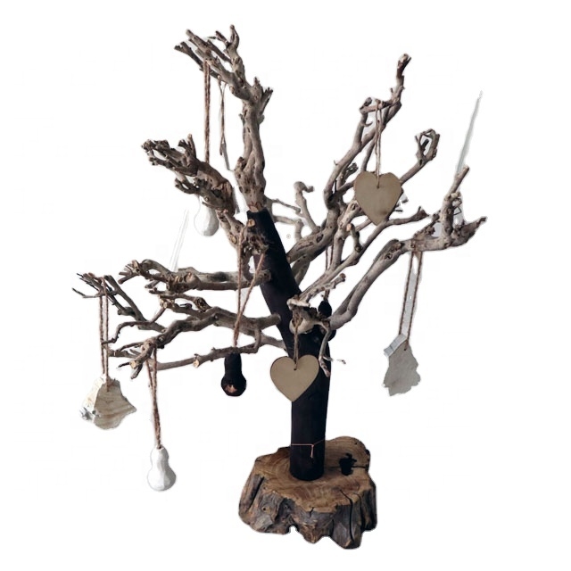 Wood trees decorations with heart shape pendants-GOON- Home Decoration, Christmas Decoration, Halloween Decor, Harvest Decor, Easter Decor, Thanksgiving Day Decor, Party Decor